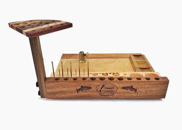 This left handed Traveler has a vise stem holder added as an accesory.