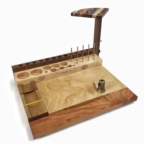 The Traveler fly tying bench is great for tying flies almost any where!